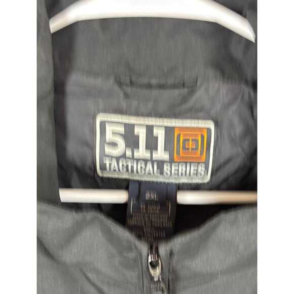 5.11 Tactical Series Mens 2XL Black Windbreaker Jacket Polyester/Nylon - Picture 3 of 10